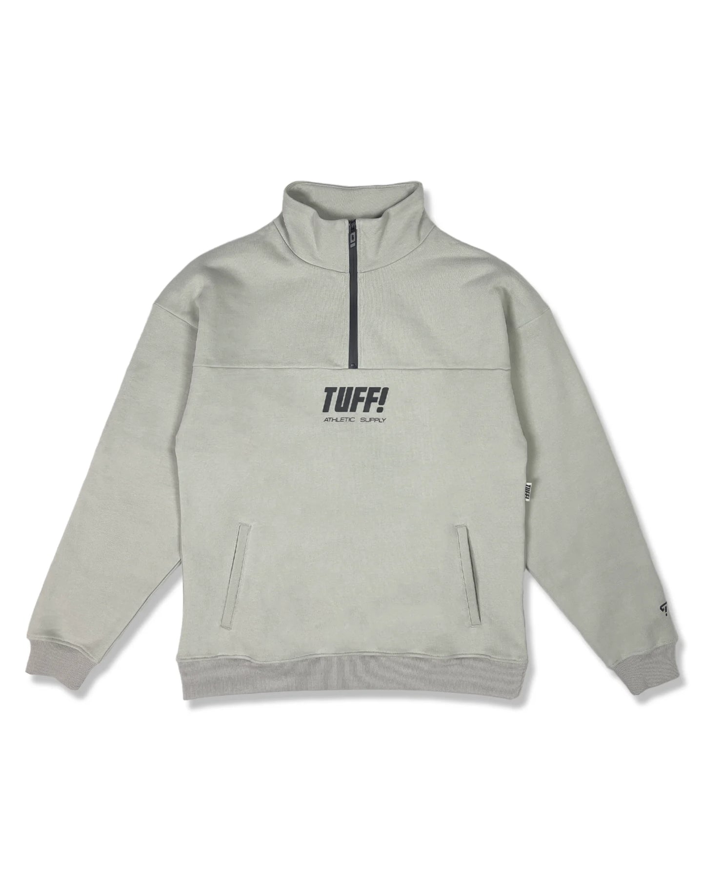 TUFF! QUARTER ZIP GREY JUMPER