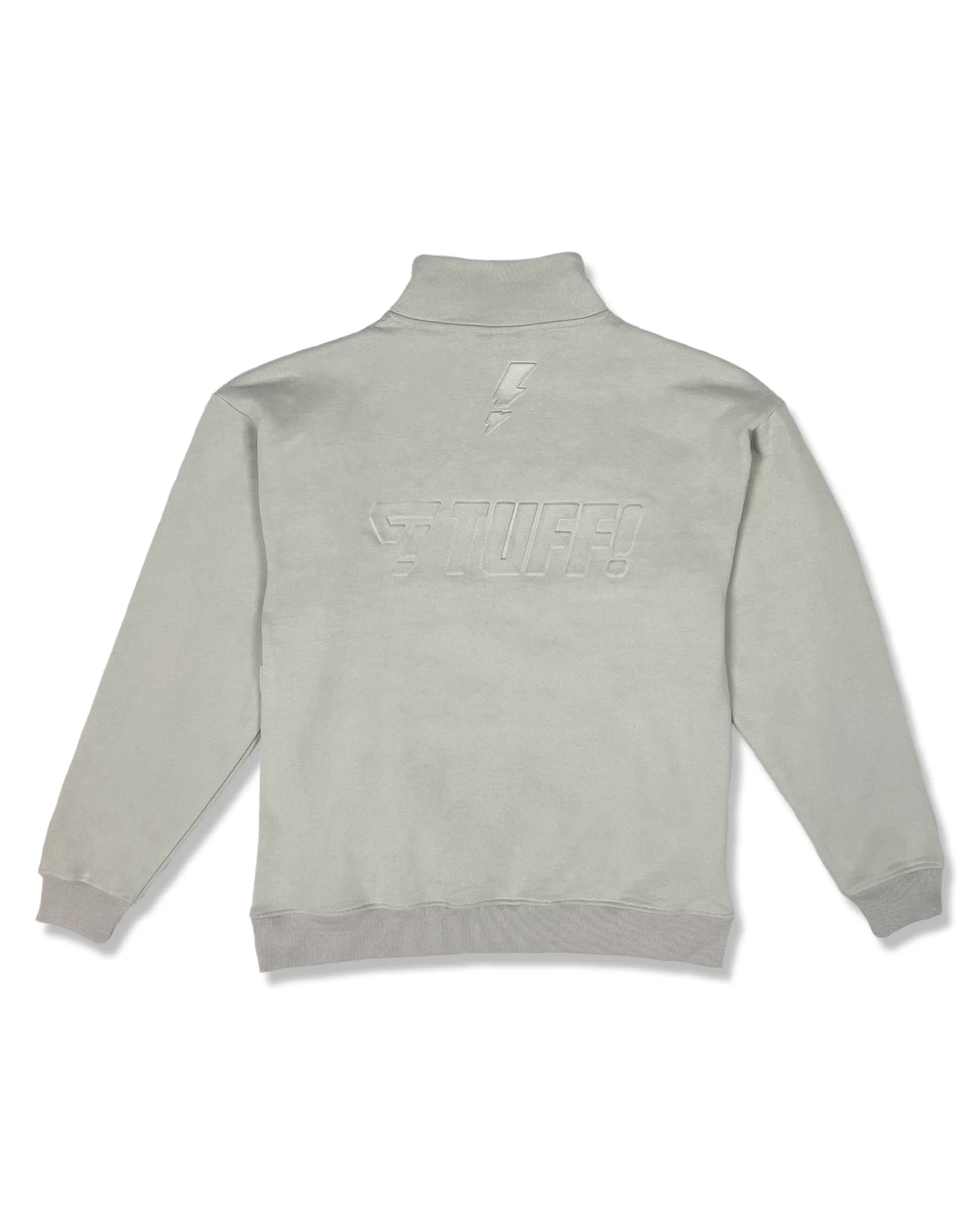 TUFF! QUARTER ZIP GREY JUMPER