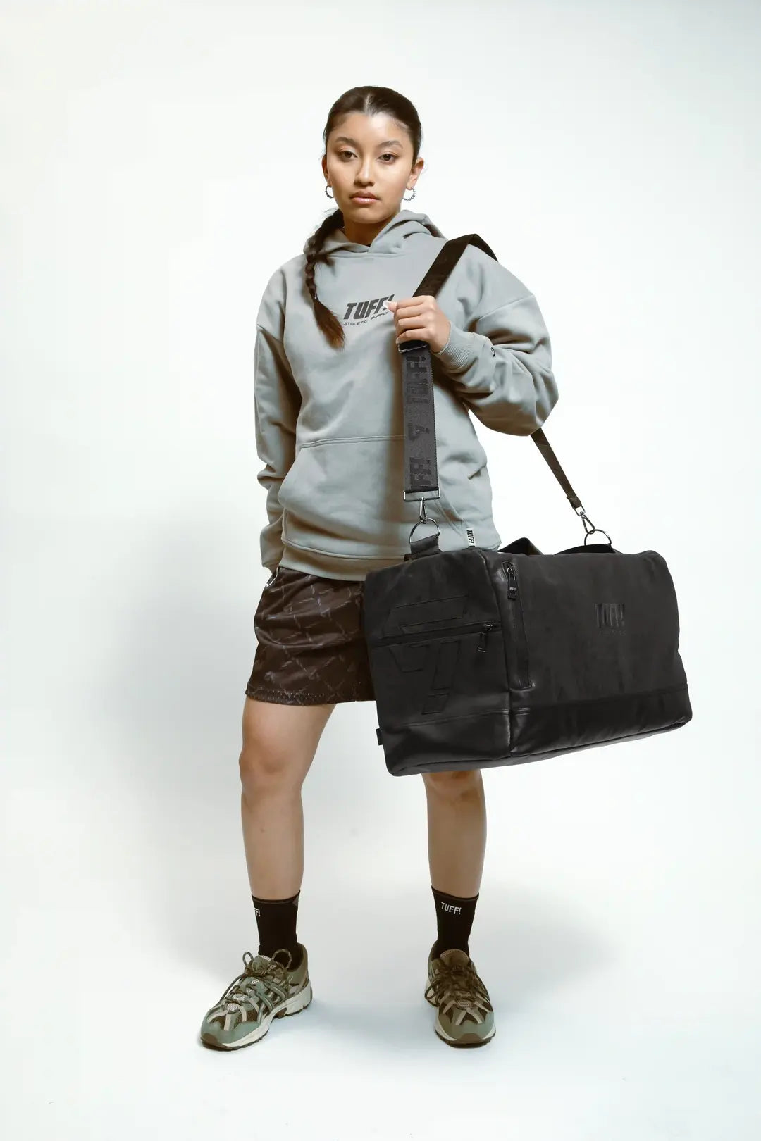 TUFF! PREMIUM TRAVEL DUFFLE BAG BLACK
