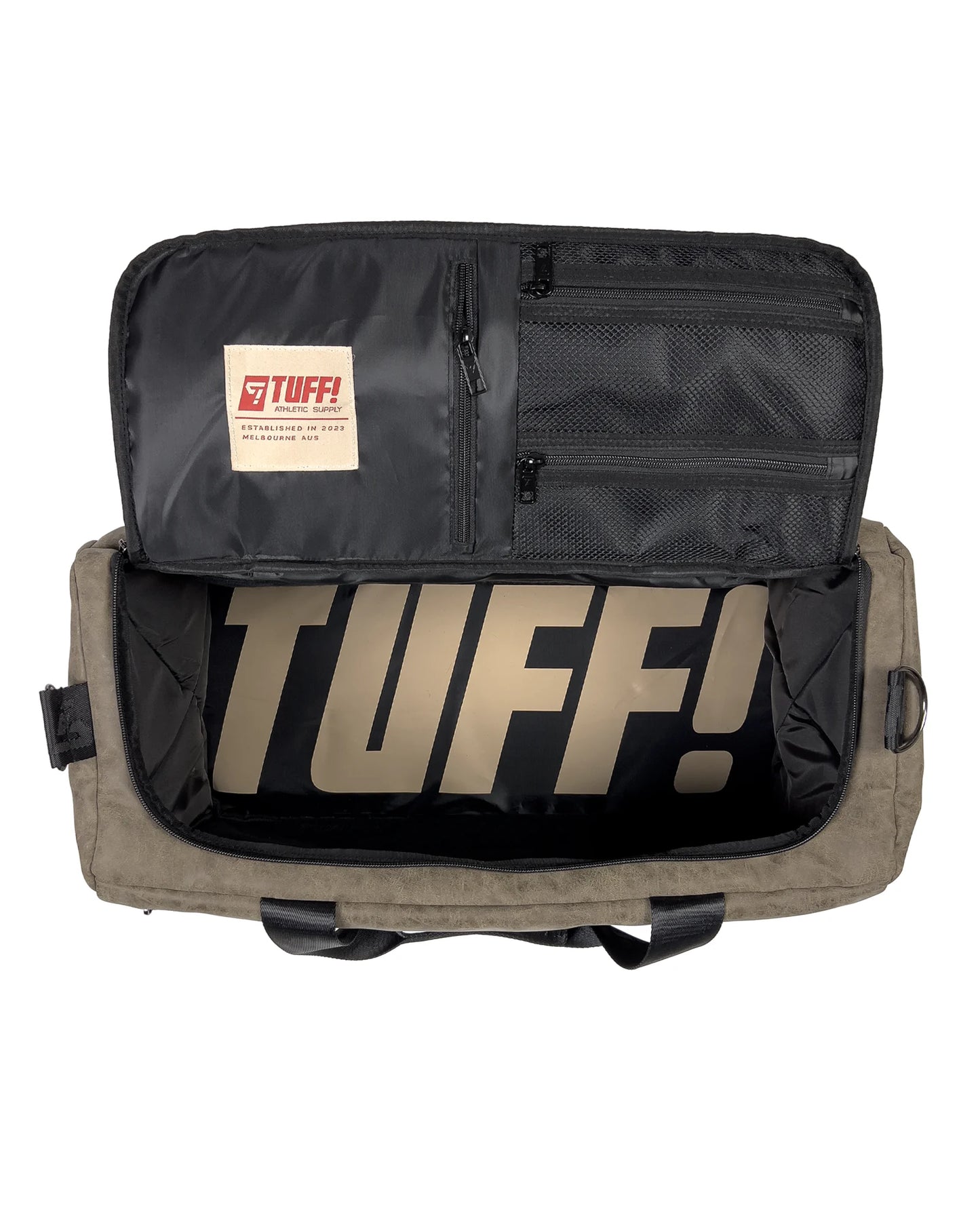 TUFF! PREMIUM TRAVEL DUFFLE BAG CACTUS BROWN