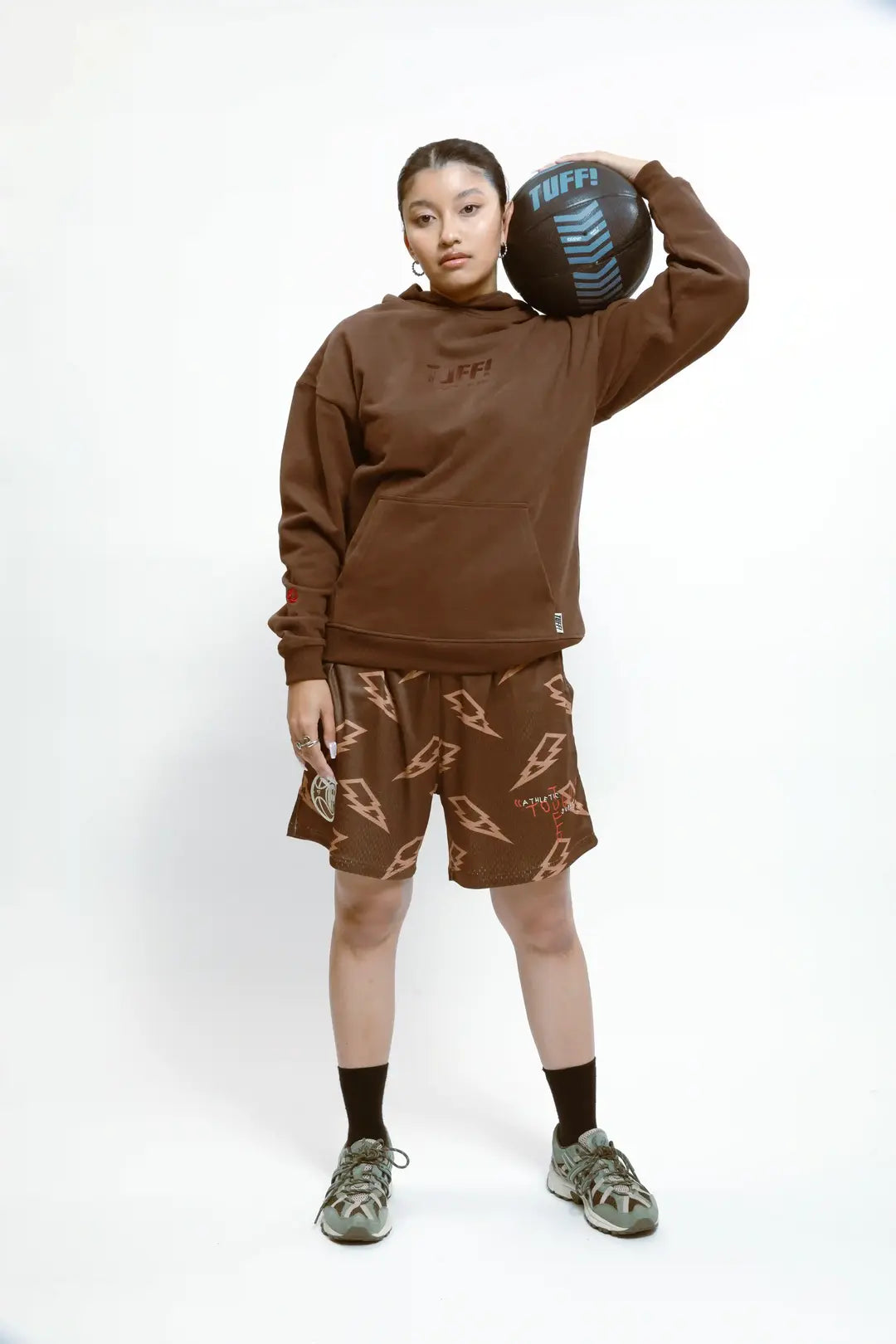 TUFF! CACTUS BROWN HOODIE