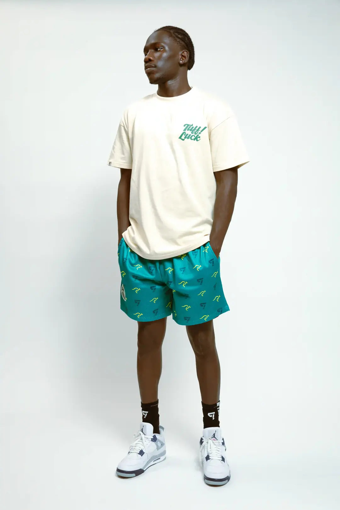 TUFF! AU GREEN SHORTS