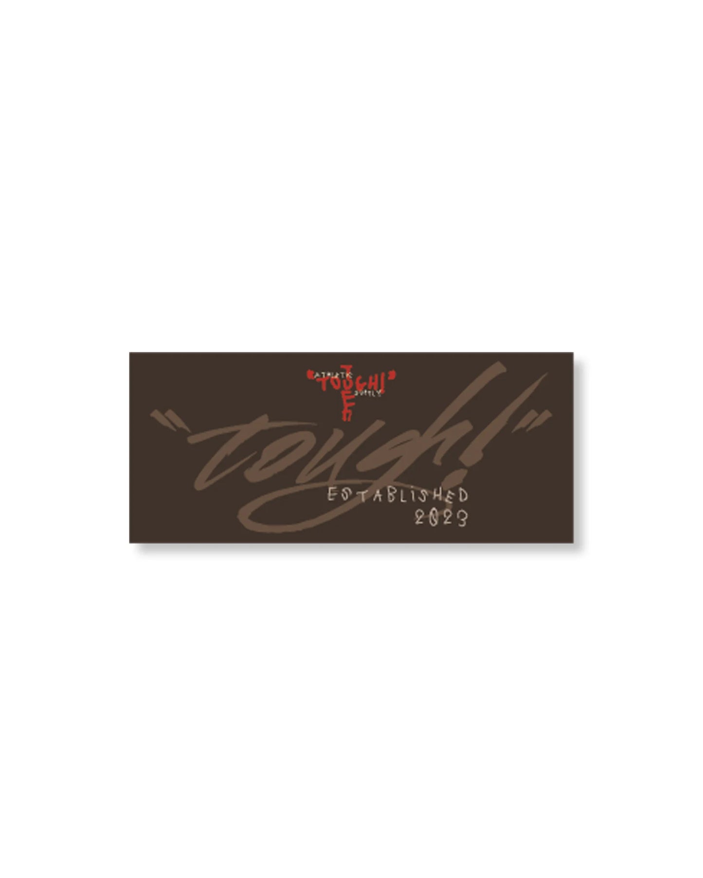 TUFF! CACTUS VINYL STICKER BROWN