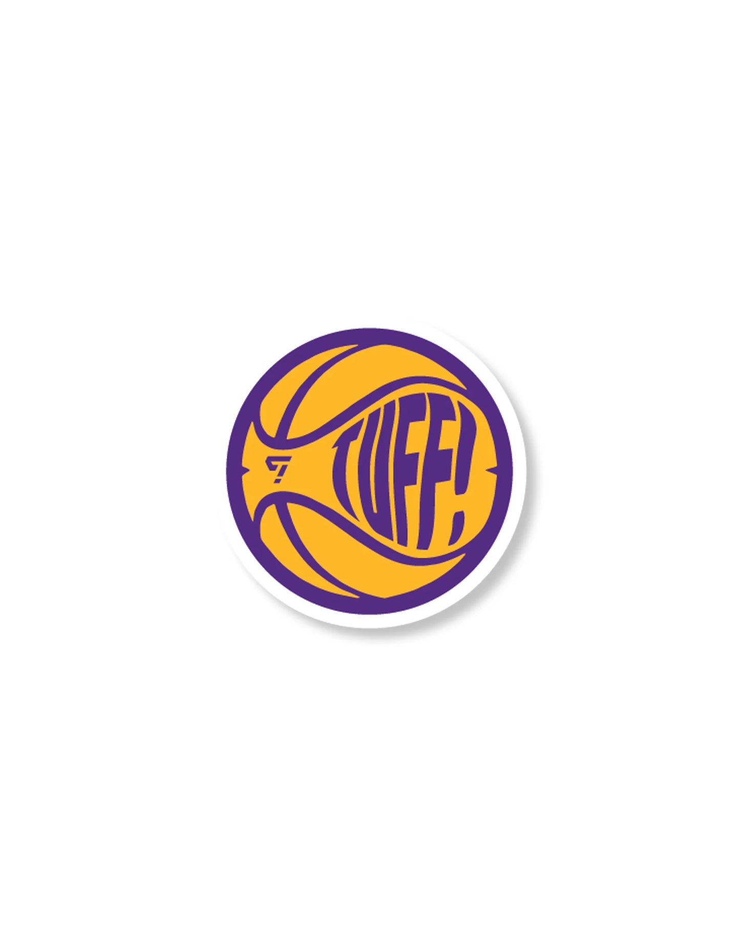 TUFF! LAL VINYL STICKER YELLOW