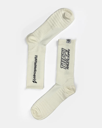 TUFF! OFF-WHITE QUARTER BASKETBALL SOCKS