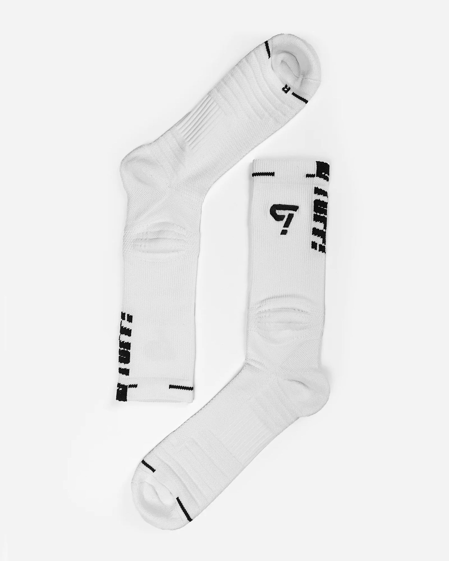 TUFF! WHITE QUARTER BASKETBALL SOCKS